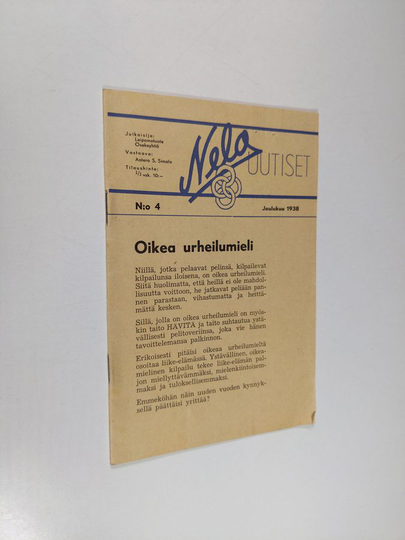 Nelo uutiset 4/1938