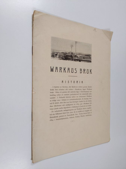 Ahlström Osakeyhtiö : Warkaus bruk : historik - Varkaus bruk