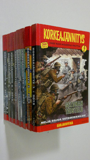 Korkeajännitys 1-8/2012 : Sezonan taistelu ; Kilpakumppanit taivaalla ; Koodinimi Houdini ; Pilotti ilman isänmaata ; Kalmannaamio ; Pantterin kynnet