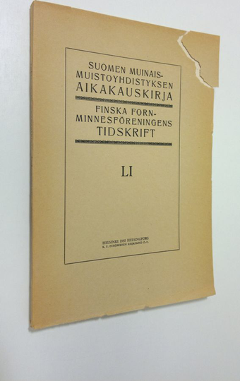 Lars Pettersson : Suomen Muinaismuistoyhdistyksen aikakauskirja 51 : Die kirchliche Holzbaukunst auf der Halbinsel Zaonez'e in Russisch-Karelien