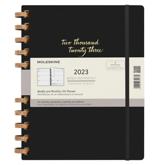 Moleskine 12M Spiral Planner XXL Black