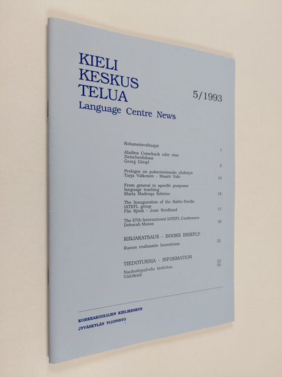 Kielikeskustelua 5/1993