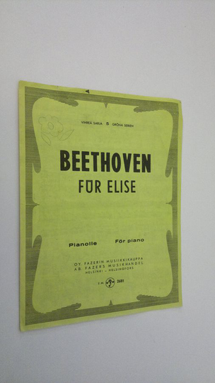 Beethoven : Für Elise pianolle