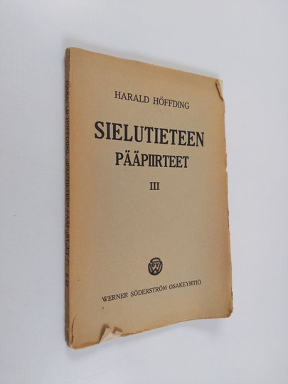 Harald Höffding : Sielutieteen pääpiirteet 3