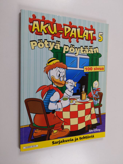 Aku-palat 5 : Pötyä pöytään : sarjakuvia ja tehtäviä