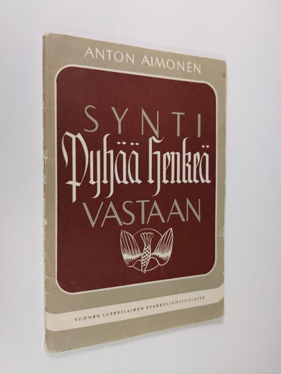 Anton Aimonen : Synti Pyhää henkeä vastaan