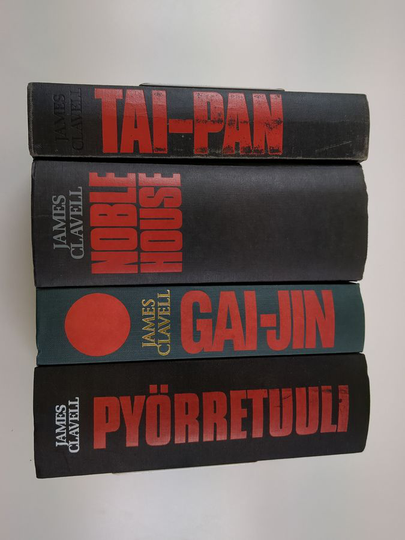 James Clavell : James Clavell setti (4 kirjaa) : Pyörretuuli ; Noble house ; Gai-jin ; Tai-pan