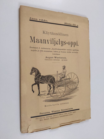 Johan Arrhenius : Käytännöllinen maanviljelys-oppi 1 vihko