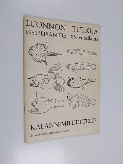 Markku Varjo : Kalannimiluettelo