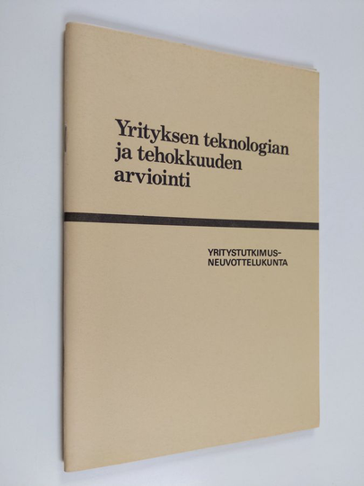 Yrityksen teknologian ja tehokkuuden arviointi
