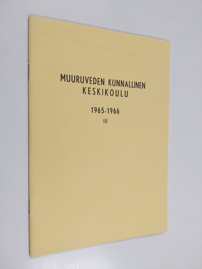Muuruveden kunnallinen keskikoulu 1965-1966 3