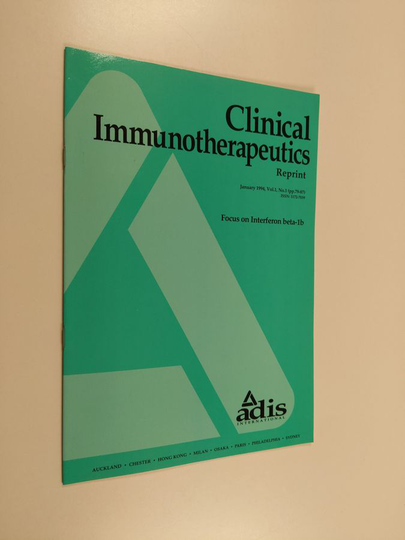 Clinical Immunotherapeutics - reprint, January 1994, vol. 1 (pp 79-87) : Focus on Interferon beta-1b