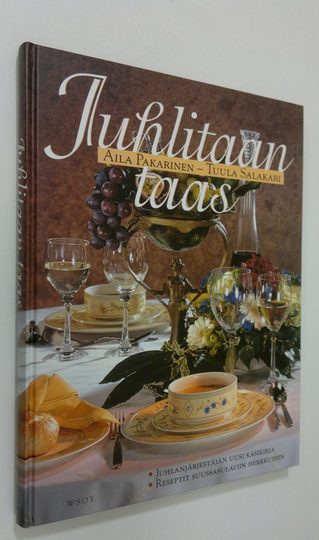 Aila Pakarinen : Juhlitaan taas : juhlanjärjestäjän uusi käsikirja : reseptit suussasulaviin herkkuihin