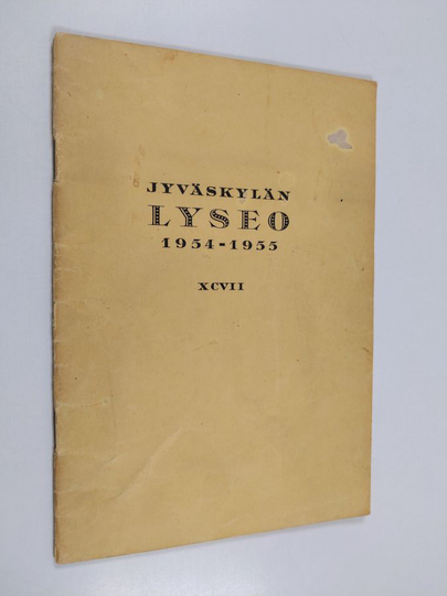 Jyväskylän lyseo 1954-1955 XCVII