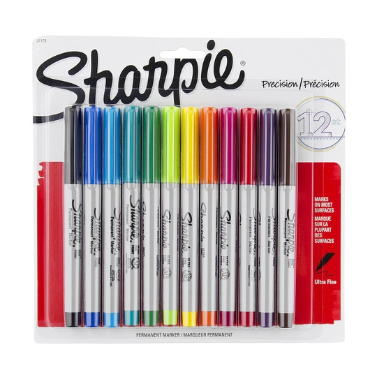 Sharpie Ultrafine Marker 12 kpl