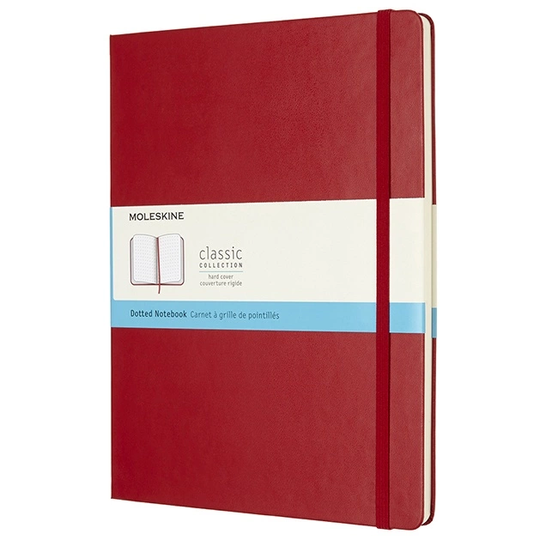 Moleskine Classic Hardcover XL Punainen Dotted