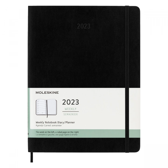 Moleskine 12M Weekly Notebook Softcover XL Black