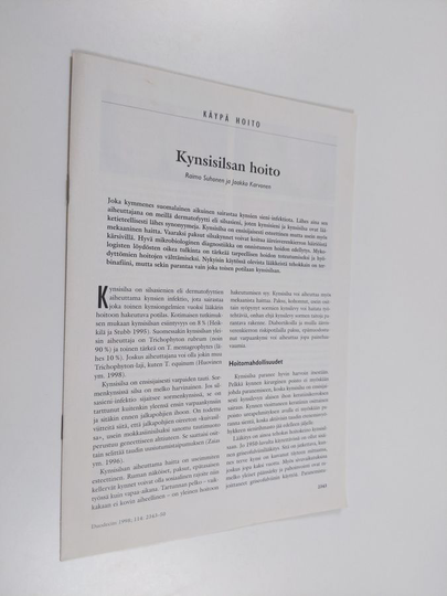 Kynsisilsan hoito