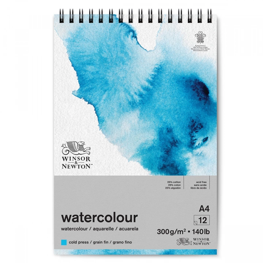 Winsor & Newton Akvarellilehtiö Kierre A4 300g