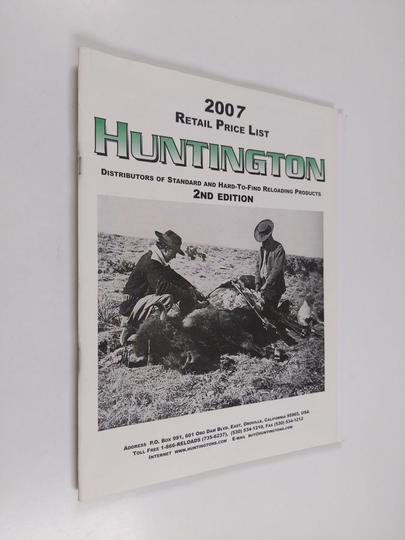 Huntigton : Distributors of standard and hard-to-find reloading products