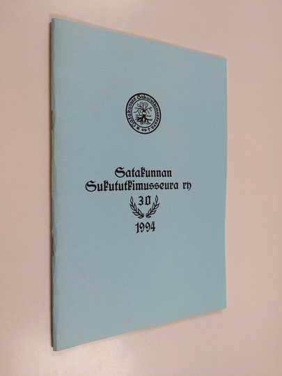 Satakunnan sukututkimusseura ry. 30 : 1994