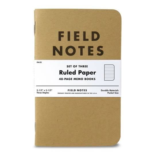 Field Notes Memo Book Ruled 3-pack