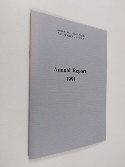 Institute for Human Rights Åbo Akademi University : Annual Report 1991