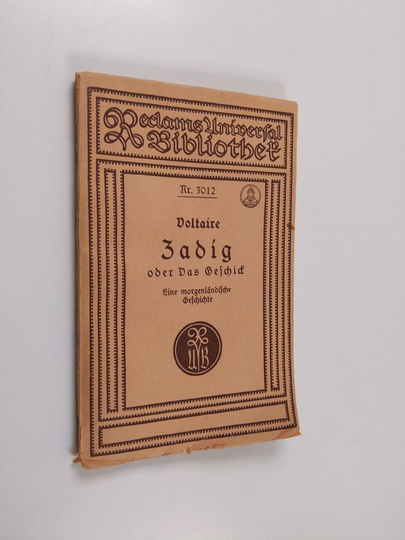 Voltaire : Zadig oder das Geschick