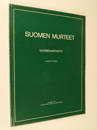Lauri Kettunen : Suomen murteet Murrekartasto - Murrekartasto