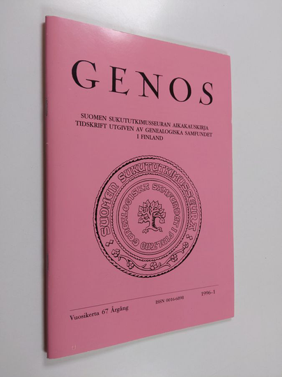 Eila Pennanen : Genos 1 / 1996 : Suomen sukututkimusseuran aikakauskirja