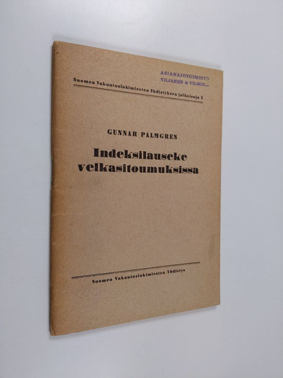 Gunnar Palmgren : Indeksilauseke velkasitoumuksissa