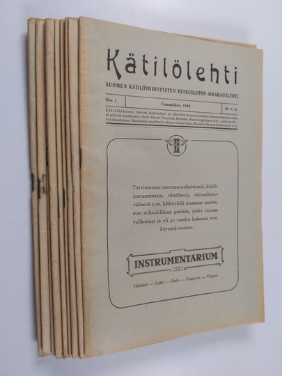 Kätilölehti 1-9 ja 11-12/1944 (puuttuu nro 10)