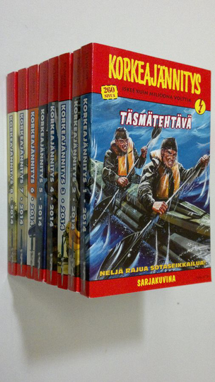 Korkeajännitys 1-8/2014 : Täsmätehtävä ; Warnerin valinta ; Mahtitykki 88 ; Sankari satulassa ; Upottakaa Odessa! ; Kummituslaivue ; Upottakaa ...