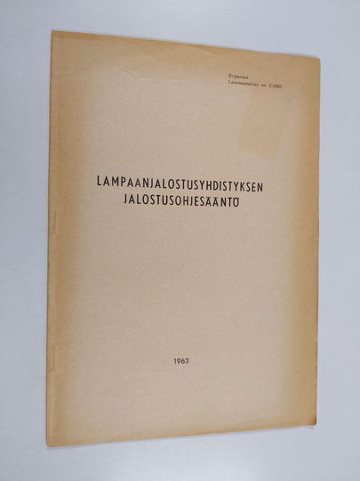Lampaanjalostusyhdistyksen jalostusohjesääntö (eripainos Lammastalous no 2/1962)