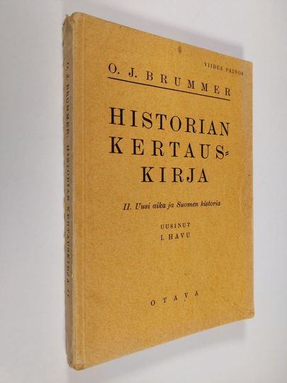 O. J. Brummer : Historian kertauskirja 2, Uusi aika ja Suomen historia