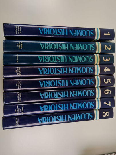Yrjö Blomstedt : Suomen historia 1-8 : Kivikausi, pronssikausi ja rautakauden alku, keski- ja myöhäisrautakausi ; Keskiaika, Uuden ajan alku ; ...