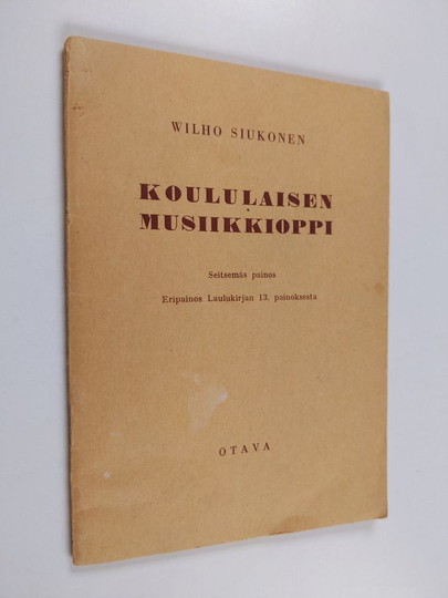 Wilho Siukonen : Koululaisen musiikkioppi