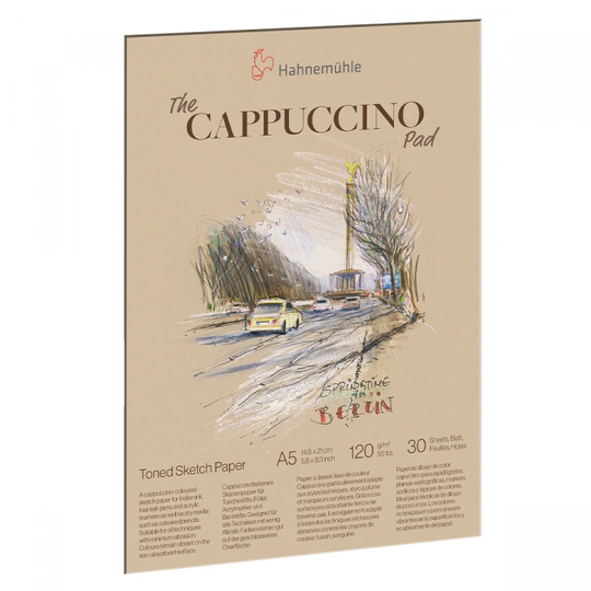 Hahnemühle The Cappuccino Pad Luonnoslehtiö A5 120g