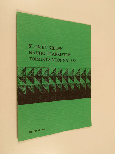 Suomen kielen nauhoitearkiston toiminta vuonna 1982