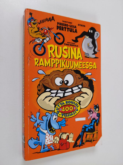 Pirkko-Liisa Perttula (toim.) : Rusina ramppikuumeessa : 400 uutta koululaisvitsiä