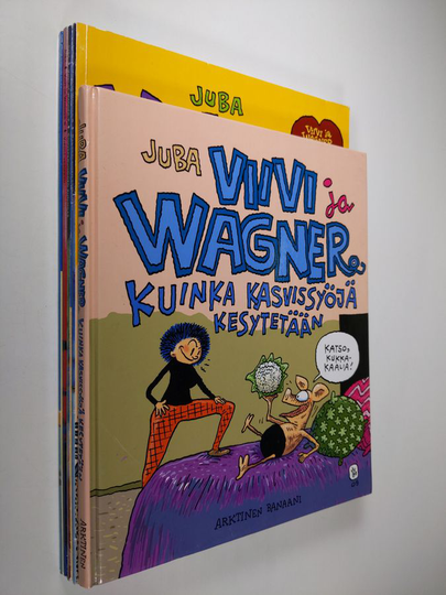 Juba : Viivi ja Wagner -paketti : Kuinka kasvissyöjä kesytetään ; Ranskalainen liukumäki ; Sohvaperunoiden kuningas ; Viriili vesipeto ; Oi, mikä ...