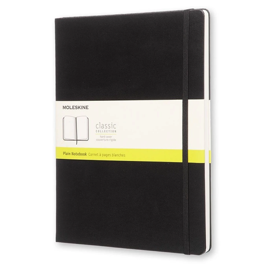 Moleskine Classic Hardcover XL Musta Plain