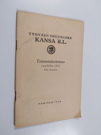 Työväen osuusliike Kansa R.L. : toimintakertomus vuodelta 1923
