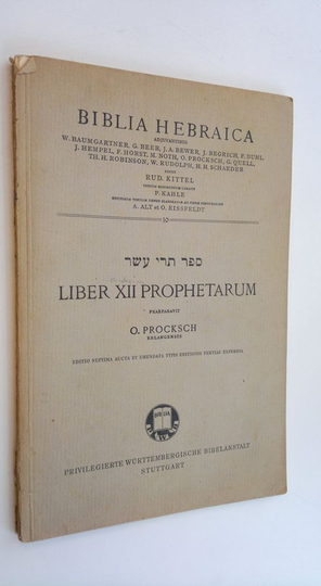 O. Procksch : Liber XII Prophetarum
