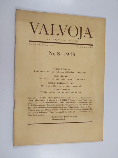 Valvoja 8/1949