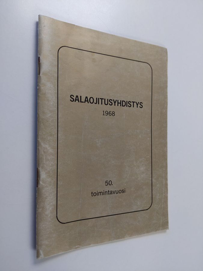 M. J. Kaltio : Salaojitusyhdistys 1918-1968