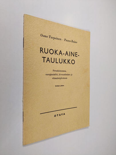 Paavo Roine ym. : Ruoka-aine-taulukko