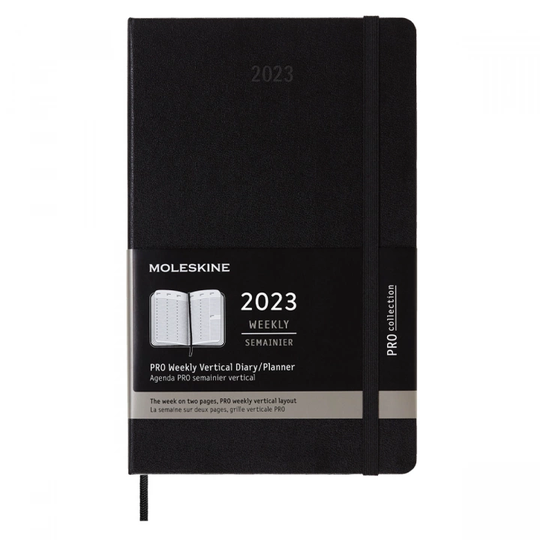 Moleskine 12M Kalenteri Weekly PRO Large Black