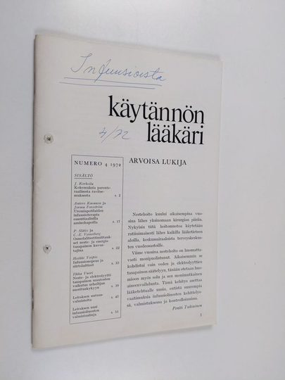 Käytännön lääkäri 4/1972
