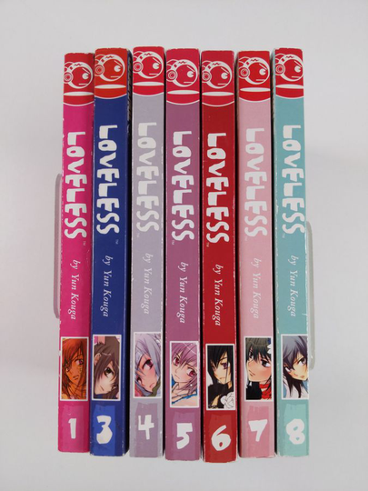 Yun Kouga : Loveless 1-8 (puuttuu osa 2)